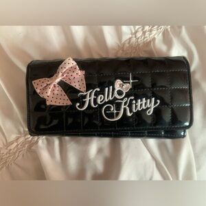 Hello Kitty Black Quilted Wallet